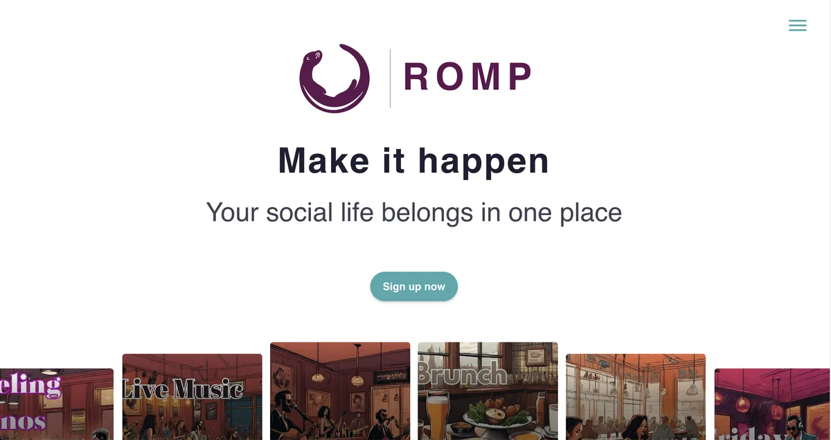 The Romp website